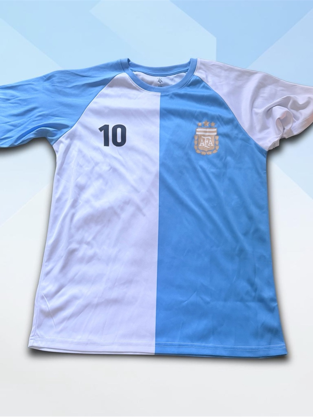 Messi Blue & White Soccer Jersey with Number 10